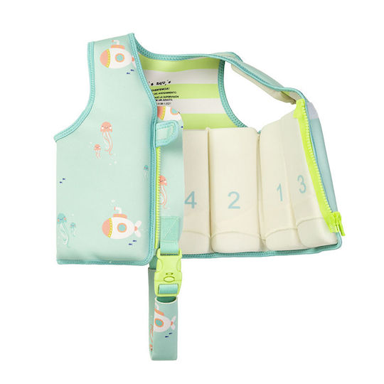 Saro Children's Swim Vest Float Jellyfish 1-3 Years Mint 62002
