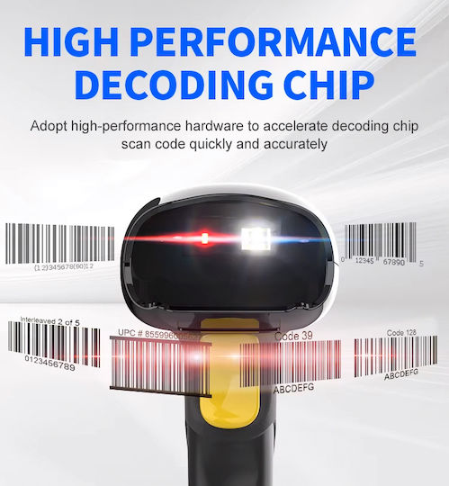 Gtcodestar Scanner Χειρός Ενσύρματο με Δυνατότητα Ανάγνωσης 2D και QR Barcodes