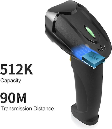 Gtcodestar Scanner Χειρός Ασύρματο με Δυνατότητα Ανάγνωσης 1D Barcodes