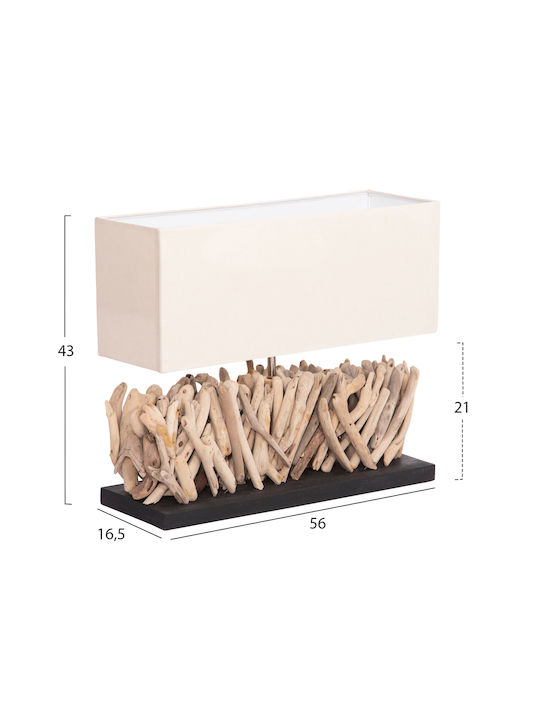 HomeMarkt Twiggy Dekorative Lampe mit Fassung für E27 Lampe Weiß