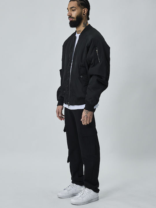 Jacke Bomber Winddicht Black