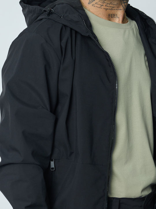 Jacke Wasserdicht und Winddicht Black