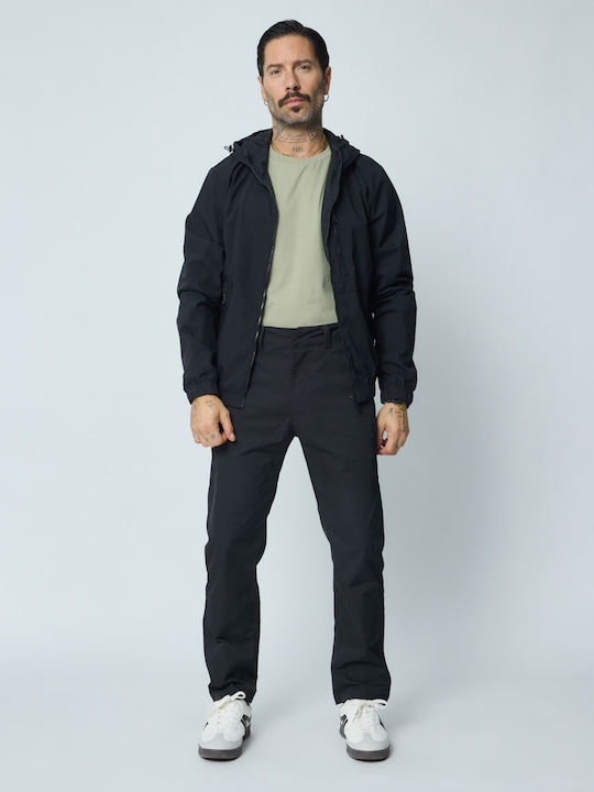 Jacke Wasserdicht und Winddicht Black