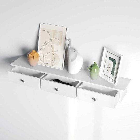 Dulap Pandantiv Pentru Sufragerie Din MDF Alb 80x15x10cm