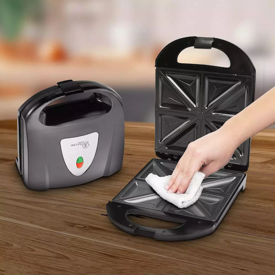 Extralink Τοστιέρα για 2 Τοστ 1400W Μαύρη