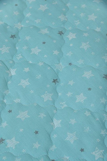 Viokarpet Elektrische Gitarren Kinder Steppdecke Einzeln mit Kissenbezug Blue 160x240cm 67939