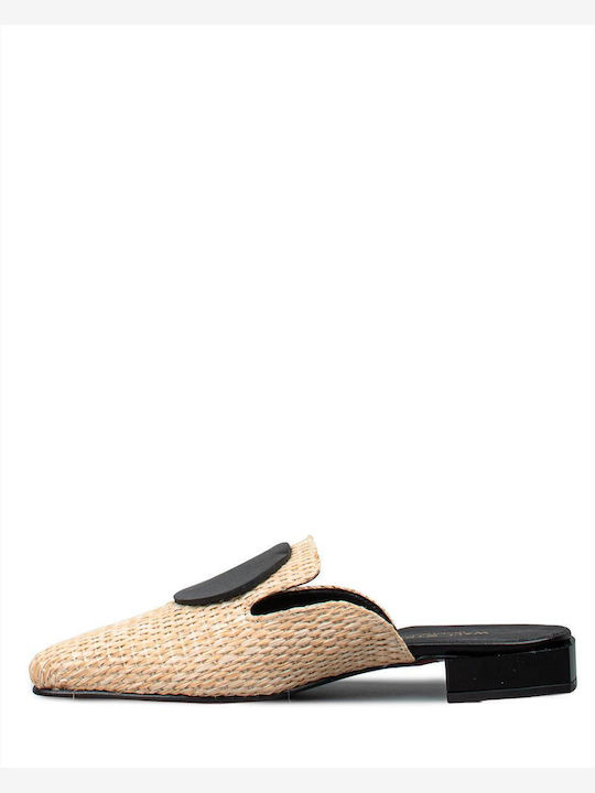 Flat Mules σε Μπεζ Χρώμα