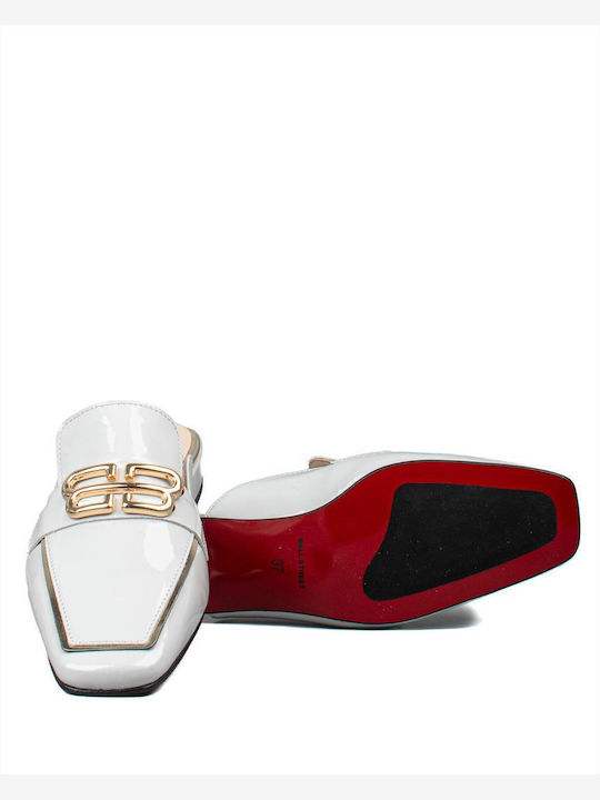 Flat Mules in Gray Color