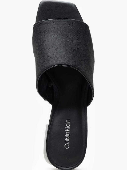 Mules with Heel in Black Color