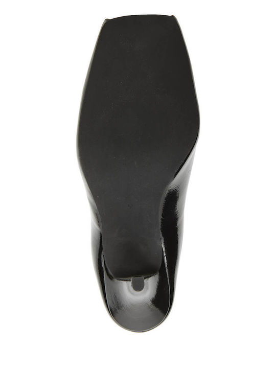 Mules with High Heel in Black Color