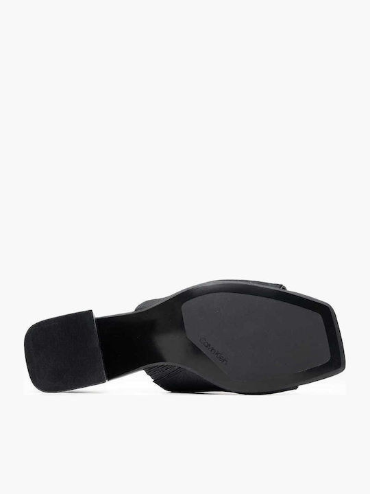 Mules with Heel in Black Color