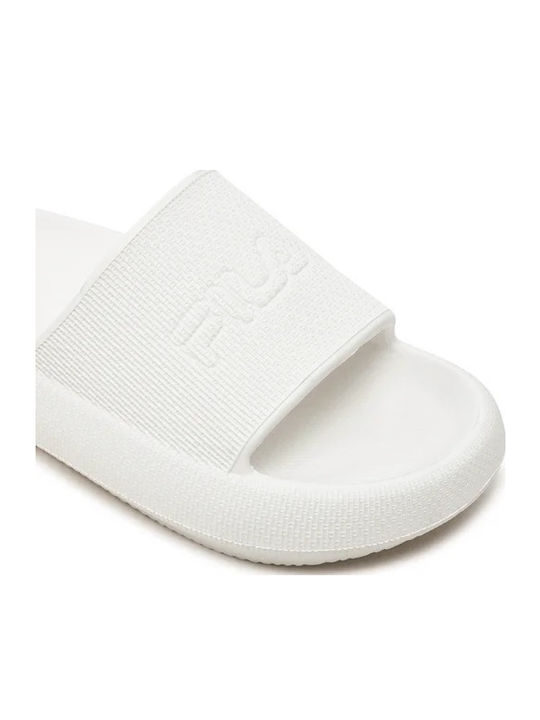 Men's White Slides