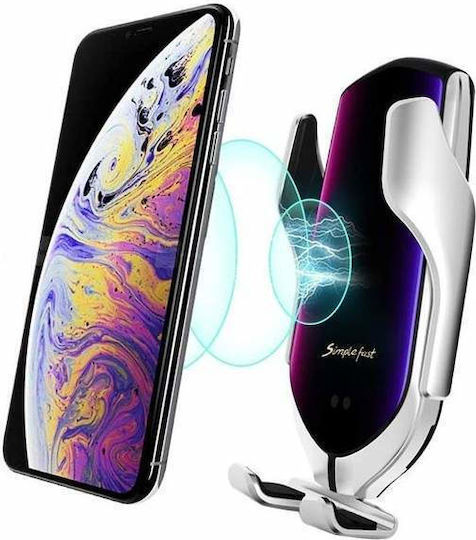 Suport Auto Pentru Telefon Mobil Cu Cârlige Reglabile Argintiu