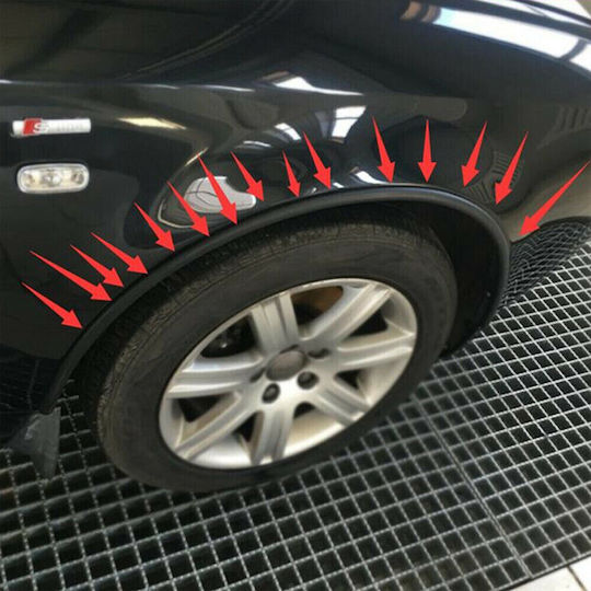 Set 4 Black Rubber Wing Protection Ornaments