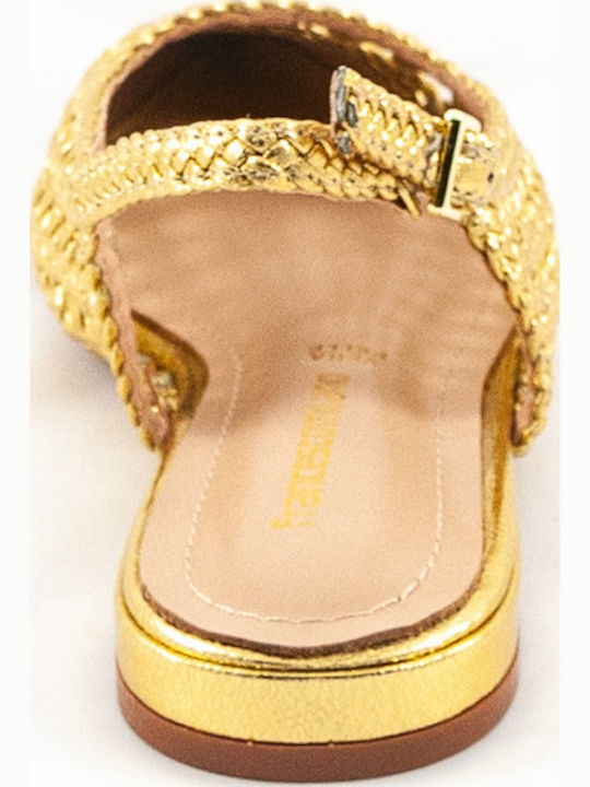 Γυναικείες Μπαλαρίνες Slingback Χρυσές