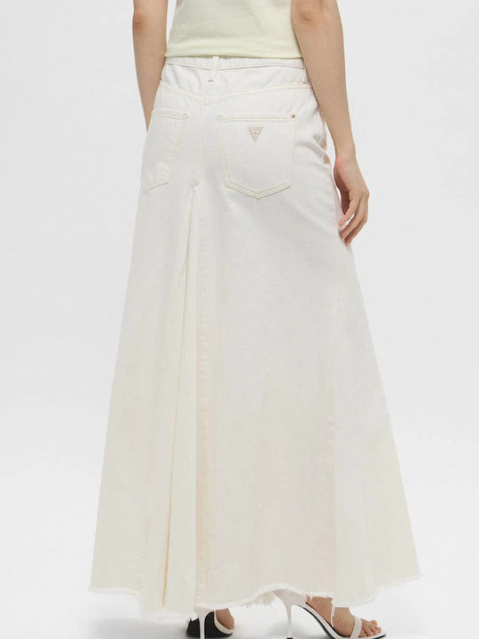 Denim Maxi Rock OffWhite