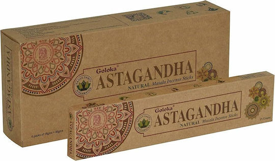 Aromatic Sticks Organic Astagandha Goloka Incense Sticks 15g