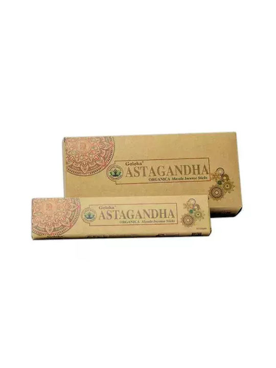 Aρωματικά Στικ Organic Astagandha Goloka Incense Sticks 15g