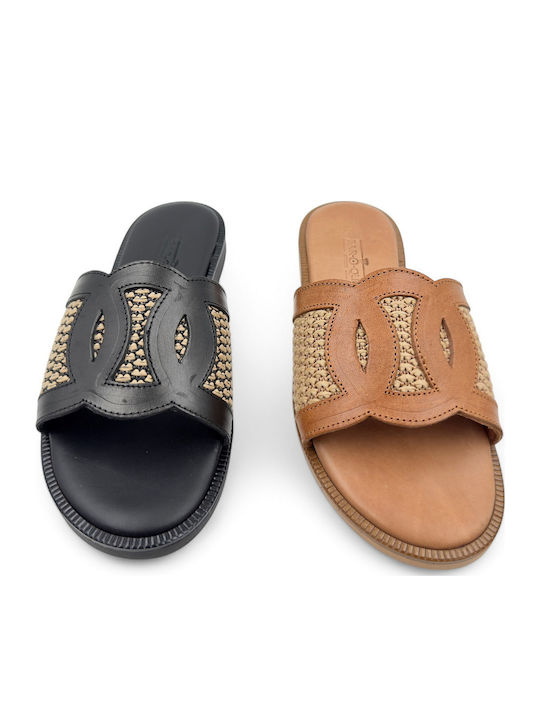 Sandale Casual Damă Din Piele Negru