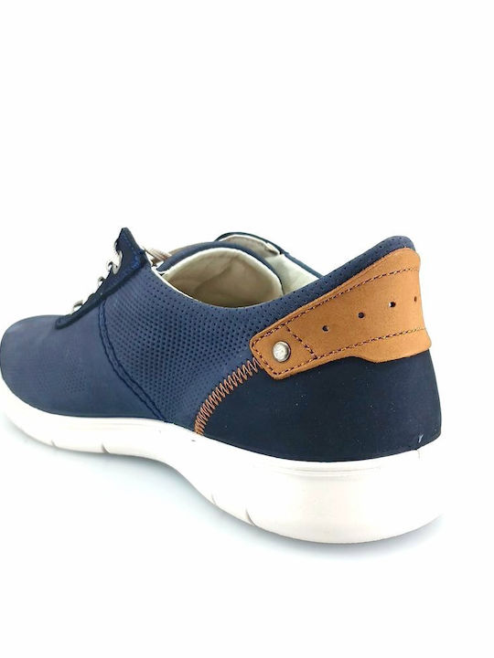 Men's Leather Casual Shoes Blue