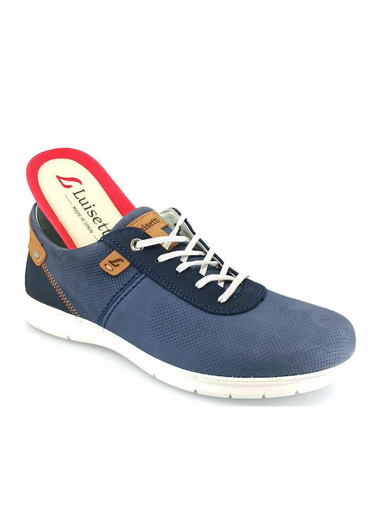 Men's Leather Casual Shoes Blue