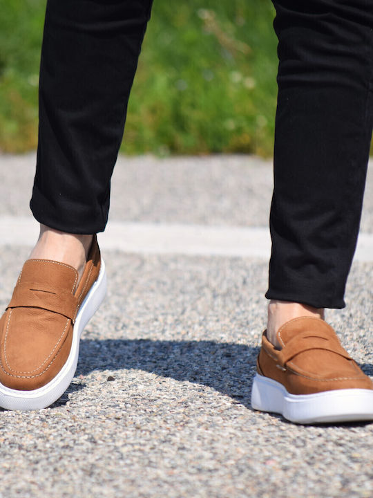 Leder Herren Freizeitschuhe Tabac Braun
