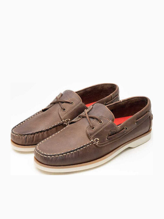 Leder Herren Mokassins in Braun Farbe