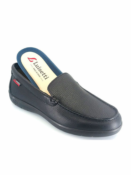 Men's Leather Moccasins Black