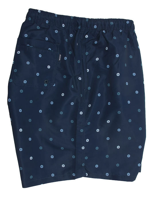 Herren Badebekleidung Bermuda Blau mit Mustern