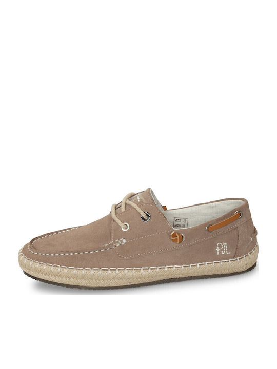 Tourist Deck Δερμάτινα Ανδρικά Casual Παπούτσια Καφέ