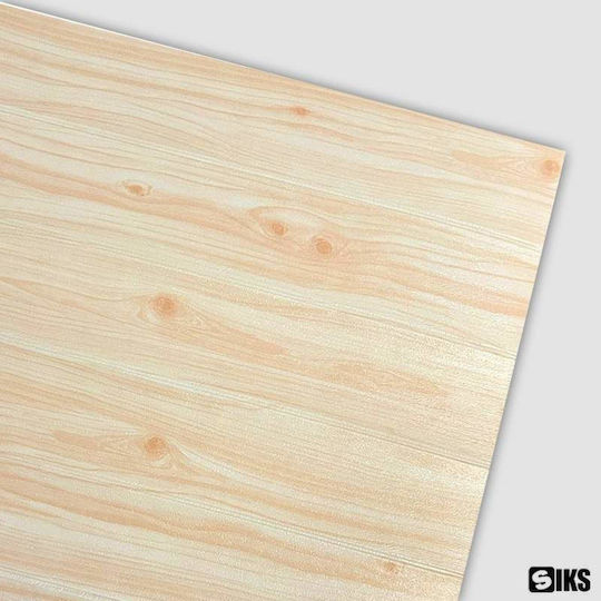 3d Self-adhesive Wallpaper Siks Wood Relief Model Light Wood Modern Design Water-resistant Easy To Clean Dimensions 77 X