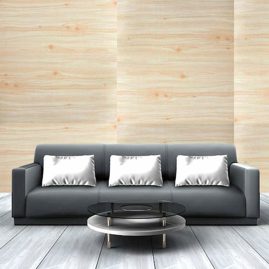 3d Self-adhesive Wallpaper Siks Wood Relief Model Light Wood Modern Design Water-resistant Easy To Clean Dimensions 77 X