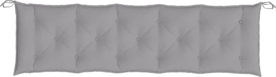 vidaXL Pernă Waterproof Pentru Bancă De Grădină Gri 50x180cm