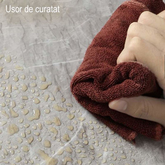Siks Self-adhesive Film Kitchen Protection Water Resistant Gray Marble Look 60 X 300 Cm