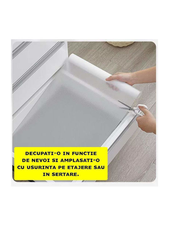 Folie de protecție Siks pentru sertare rafturi materiale impermeabile 45 X 150 cm alb
