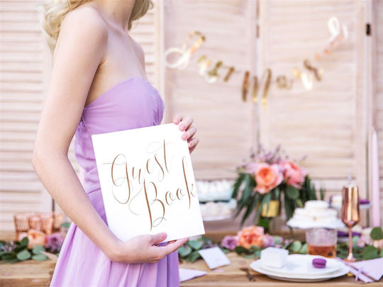 Wish Book – Wedding Guest Book Rose Gold