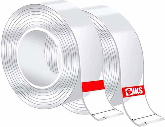 Siks Doppelseitiges Klebeband Isolierend Wasserdicht Wiederverwendbar Nano-Technologie 10 Meter Transparent