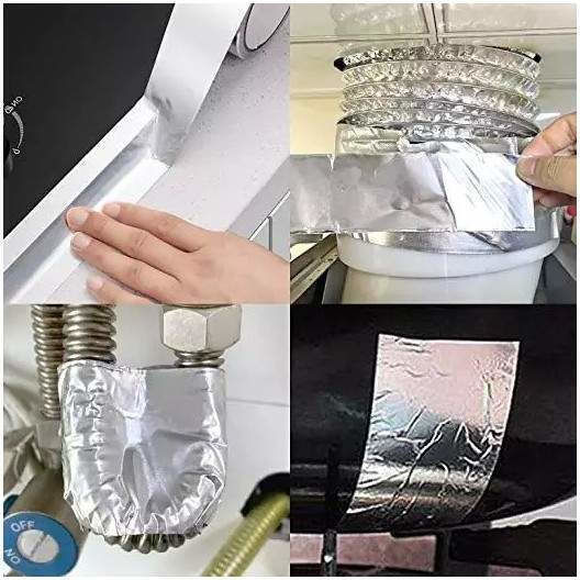 Selbstklebendes Aluminiumklebeband Siks 5 cm x 10 m Reparaturen Allgemeiner Gebrauch