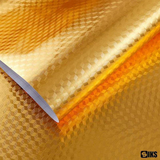 Siks Self-adhesive Foil Kitchen Aluminum Roll 60cm X 3m Gold