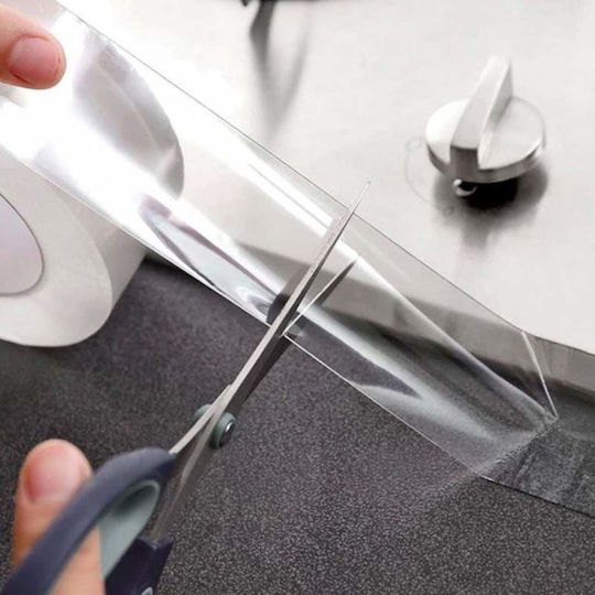 Set 2 X Bandă Adezivă Dublu Adezivă Siks 2x3 Metri 6m Izolantă Impermeabilă Reutilizabilă Tehnologie Nano Transparentă