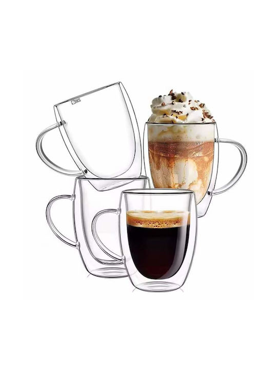 Becher Glas Transparent 350ml 4Stück