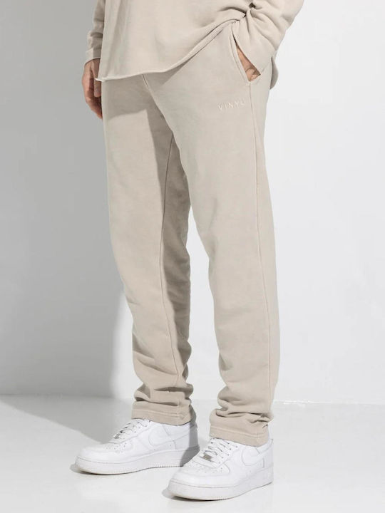 Sweatpants with Elastic Beige