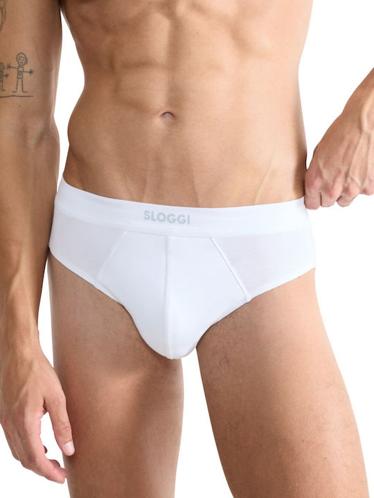 Ever Ease Men's Slips White with Patterns 2Pack