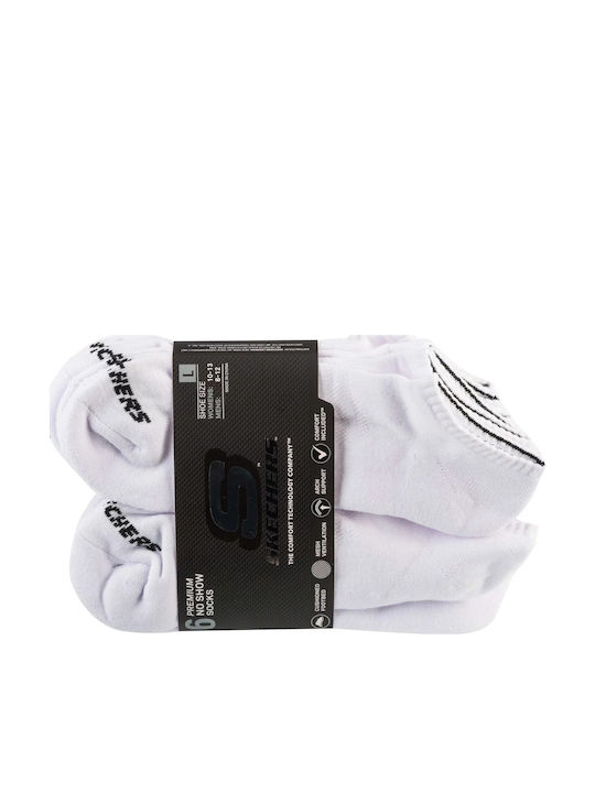 Skechers Спортни чорапи Бял