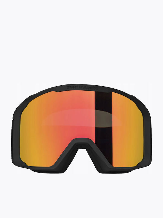 Sweet Protection Ski & Snowboard Goggles Kids Black with Lens in Black Color