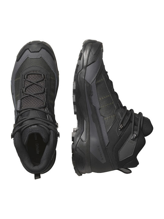 Salomon X Ultra 5 Mid Men's Waterproof Hiking Boots with Gore-Tex Membrane Black