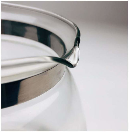 Ceainic cu Filtru Sticlă Transparent 1100ml
