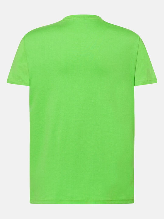 JHK Ανδρικό Διαφημιστικό T-shirt Κοντομάνικο Λαχανί