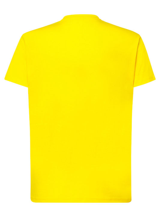 JHK Ανδρικό Διαφημιστικό T-shirt Κοντομάνικο ΚΙΤΡΙΝΟ
