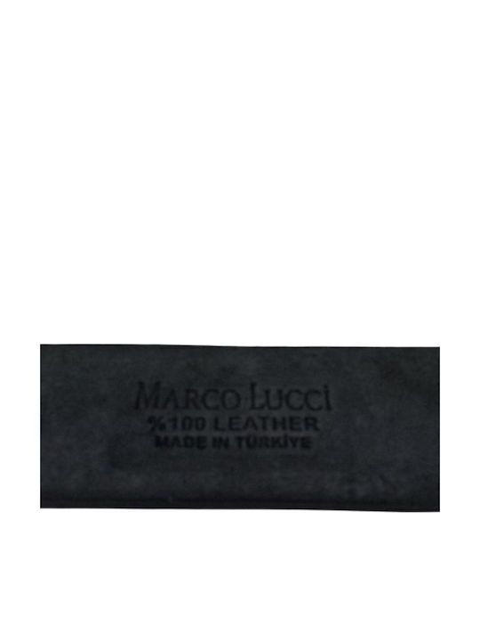 Classic Men's Leather Belt Dac Shop Anthracite Black